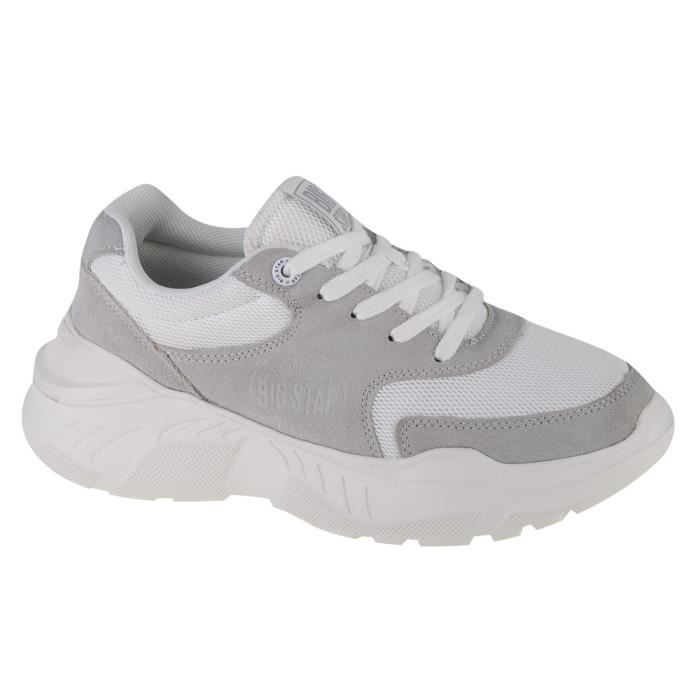 BIG STAR Chaussures BIG STAR JJ274A112 Gris - Femme/Adulte - Textile - Plat - Lacets