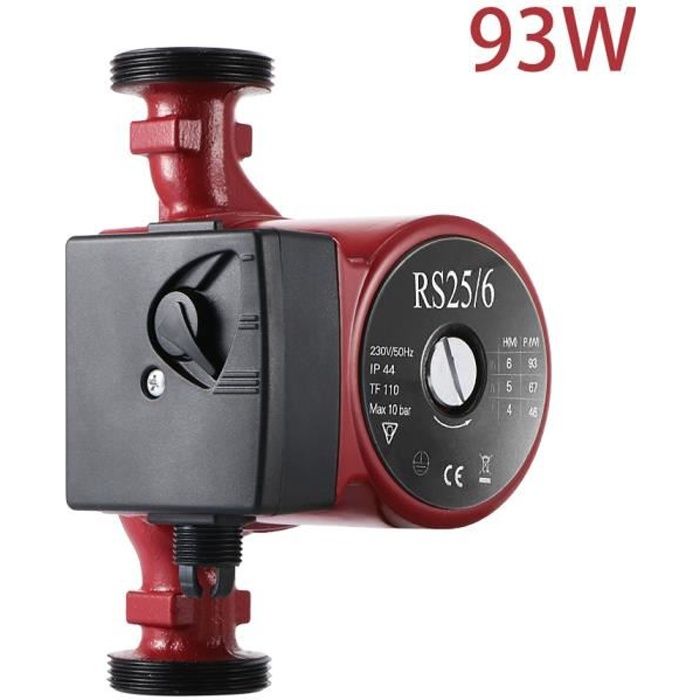 93W Circulateur RS25-60/180 pour chauffage central pompe de recirculation  Circulateur eau chaude sanitairesystème de chauffage centr - Cdiscount  Jardin