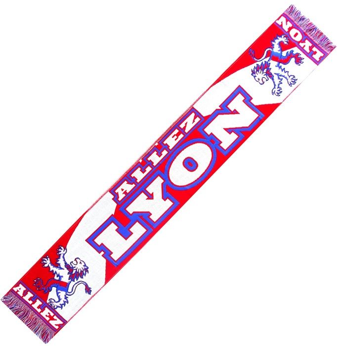 Écharpe Supporter Olympique Lyonnais OL - Fabriquée En France - Ligue 1