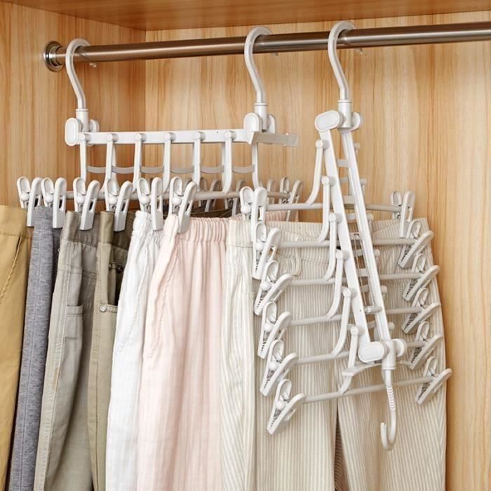 Porte-vêtements pliable peu encombrant avec crochet et aspiration