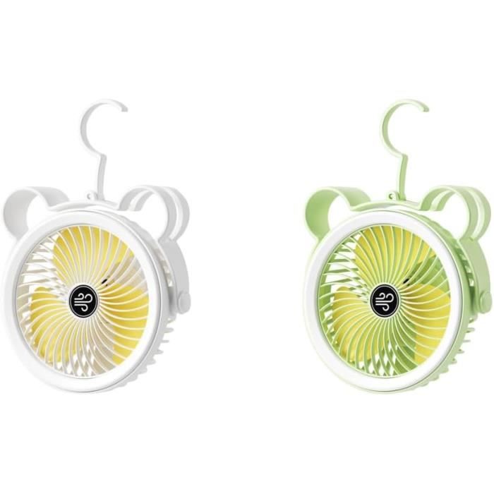 POPERFUN Ventilateur Portable 14800mAh 40H - Ventilateur Cou 5 Vitesses Avec LED