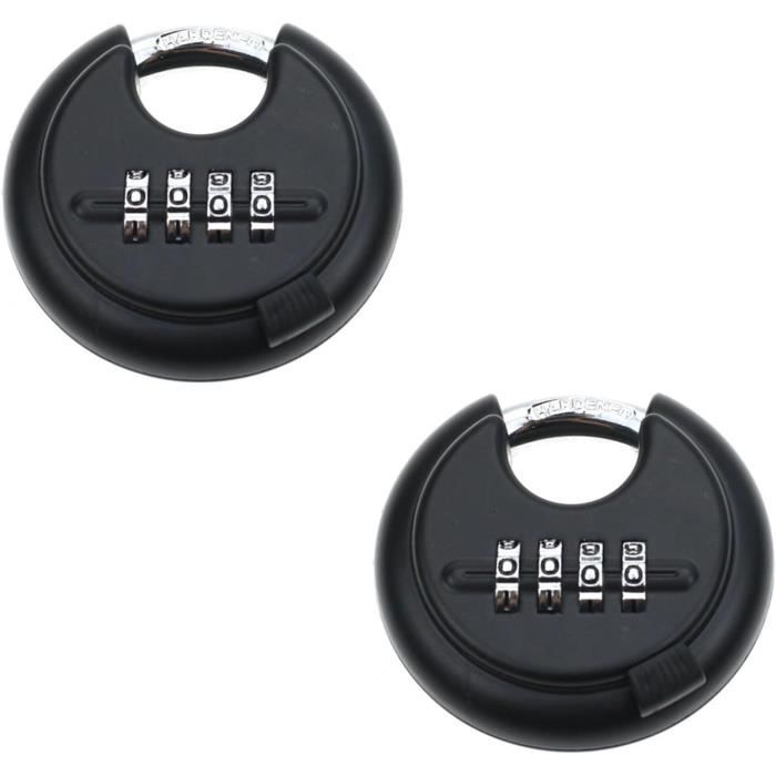 Lot De 4 Cadenas À Combinaison Cadenas À 4 Chiffres Résistant Aux Intempéries Et Au Gel Avec