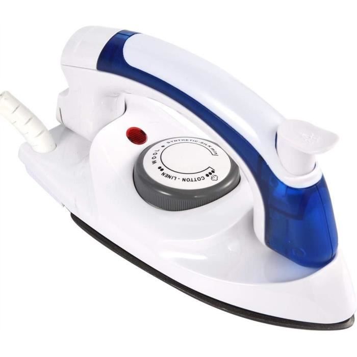 Fer à Repasser De Voyage Mini - Pliable Et Portable - Prise EU 220V - Température Réglable - Semelle Anti-Adhésive