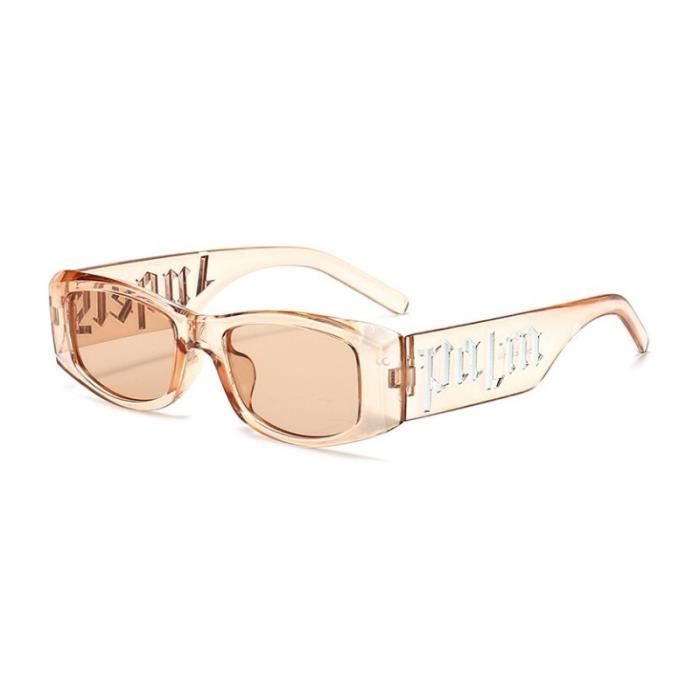 Lunettes De Soleil Rétro Rectangulaires – Lot De 2, Unisexe, UV400, Monture Transparente