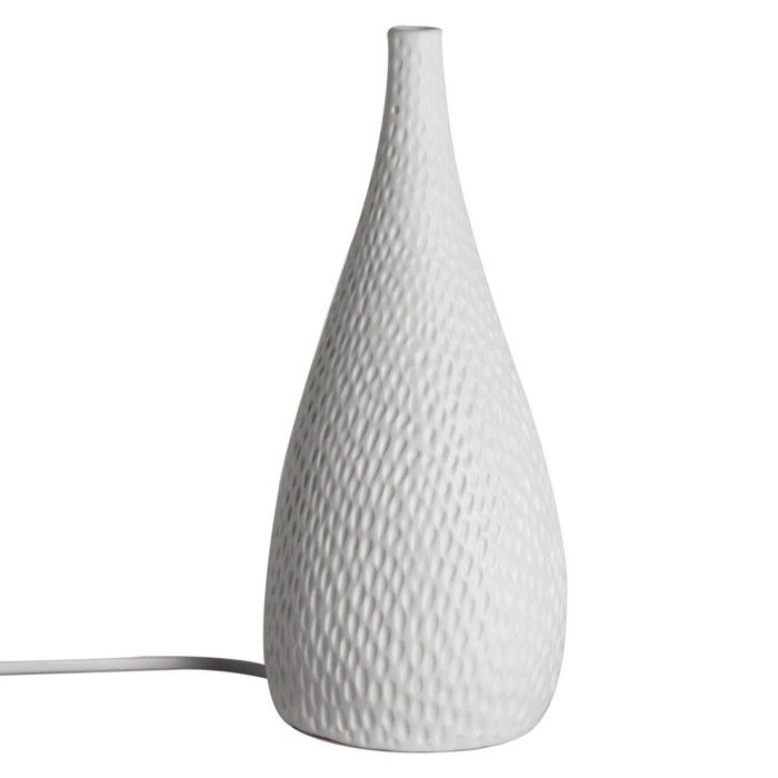 Signes Grimalt - Petite lampe en porcelaine blanche style bohème pour la décoration de la maison