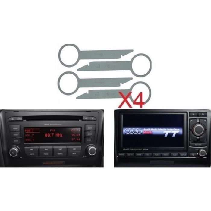 2 Clés De Démontage Pour Autoradio Audi Concert - Neuf Sous Emballage - Vendeur Pro