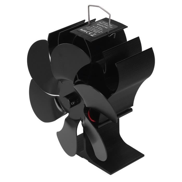 Sonew Ventilateur de poêle à bois à 6 pales Ventilateur de poêle à bois à 6 lames résistant aux hautes températures à - Sonew