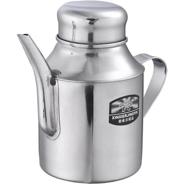 Flacon doseur d'huile Verseur d'huile d'olive en acier inoxydable huile