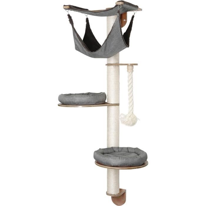 Comparer les prix de KERBL 81545 Dolomit 2.0 Tofana Arbre à Chat Mural Gris 160 cm262