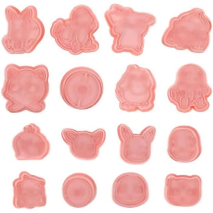 Lot de 8 moules à biscuits, emporte-pièces pour biscuits, emporte-pièces 3D, emporte-pièces pour décorer biscuits, gâteaux, pâtisseries, fruits, fruits