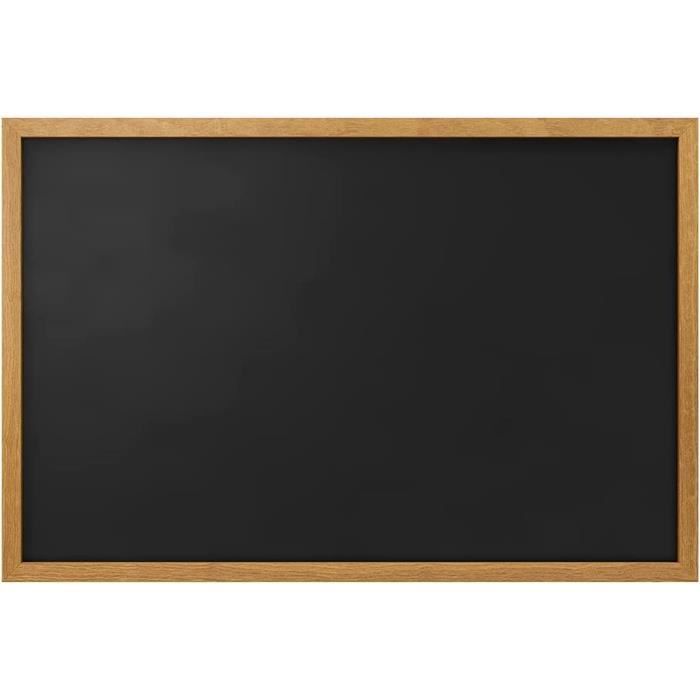 Tableau Magnétique Dollar Boss 57x90cm - Ardoise à Craie Avec Cadre Bois Pour Menu, Déco Ou Bureau
