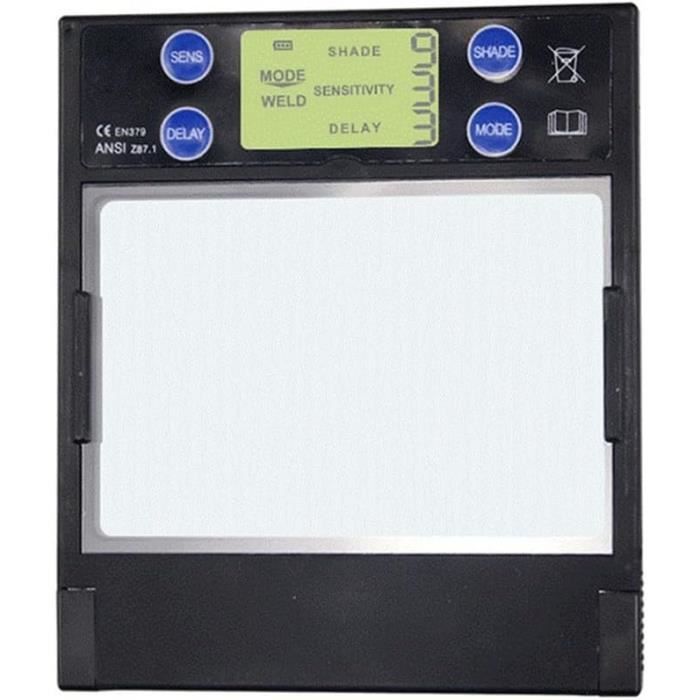 Casque De Soudage Assombrissant Automatique De Grand écran De Visualisation 3,94" Conception De Loup De X3.66