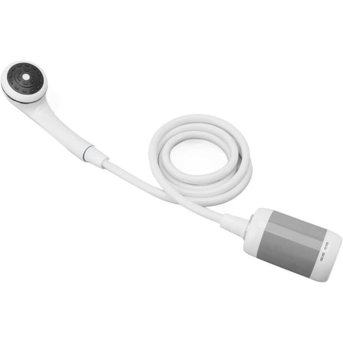 Koopsmate Douche Extérieure Portable IPX7 LED - Batterie 4400mAh + Sac Eau 20L Camping Randonnée