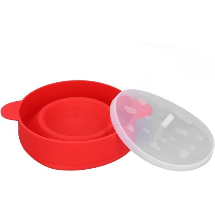 Iheyfill Popcorn Popper Silicone Pliable Pour Micro-ondes - Bol Avec Poignées - Jusqu'à 15 Tasses