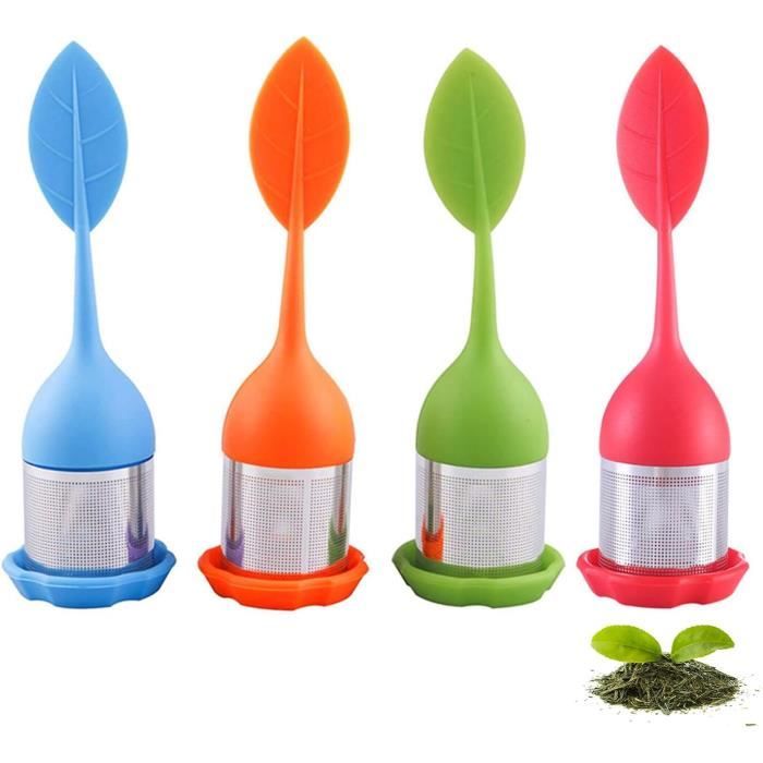Lot De 2 Infuseurs à Thé En Acier Inoxydable – Panier à Thé Avec Fermeture, Filtre Réutilisable
