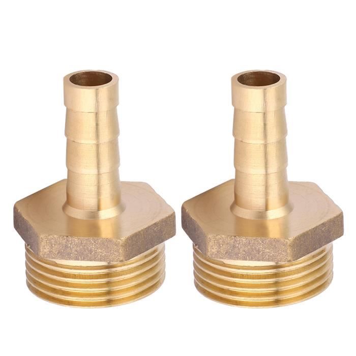 Raccord de tuyau SOURCING MAP Laiton G1/4 Femelle à G1/4 Mâle Filet Adaptateur 50mm Long Extension Connecteur Hex Tube Couplage 2Pcs - Bricolage