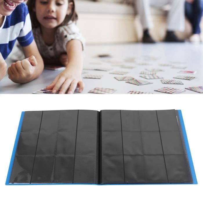 MORABTO Attache pour cartes à collectionner avec 16 compartiments - Pour jusqu'à 1408 cartes avec 44 pochettes - Fermeture éclair - Porte-cartes - Album - Compatible avec cartes TCG/cartes à jouer