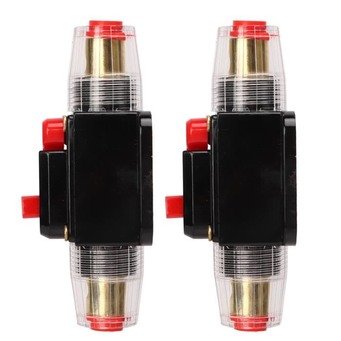 Disjoncteur Automatique 12V-24V Réarmable Manuel 70A – Protection Surcharge Et Court-Circuit Pour Voiture, Bateau, Camping-Car