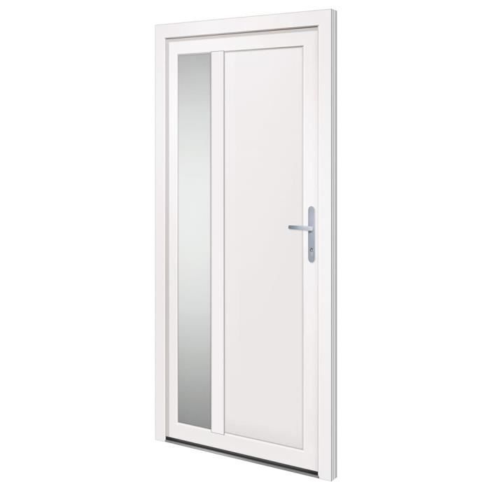 Autocollant Décoratif De Porte - Imitation Bois Blanc Vintage 90x200 Cm, PVC Auto-adhésif Imperméable Et Amovible