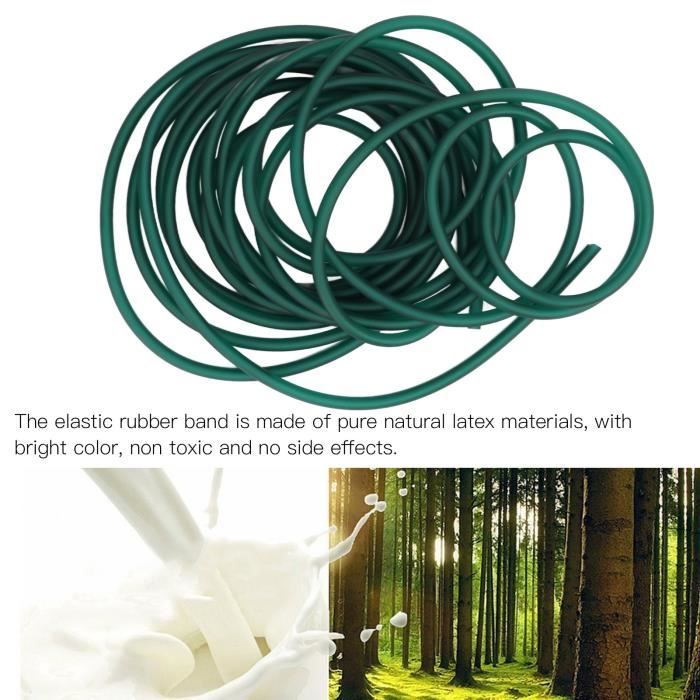 Sourcing Map Naturel Latex Caoutchouc Tube 2mm ID 4mm OD 5m Orange Très Élastique Pour Sports Exercice Forme Physique