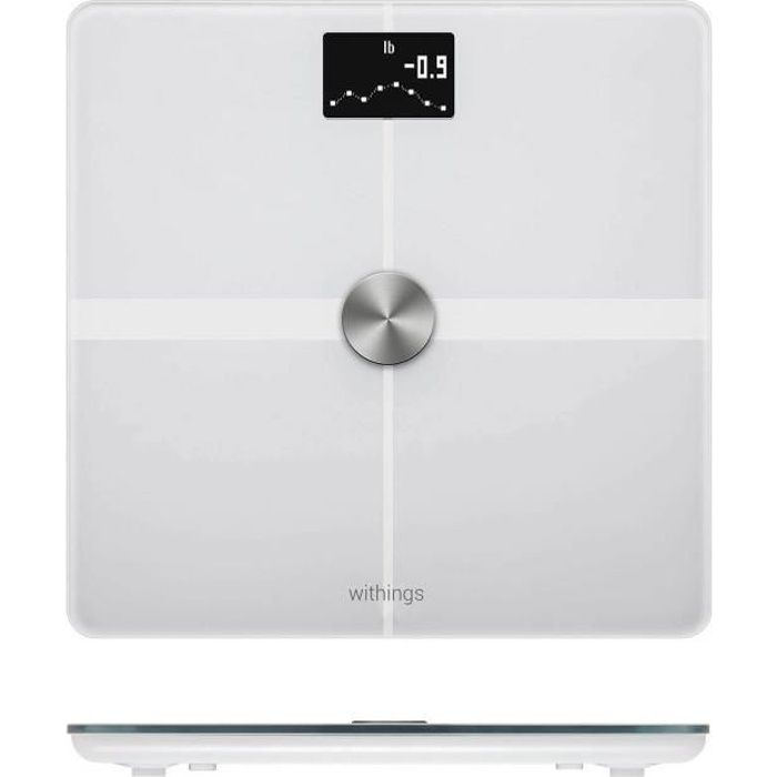 Balance connectée Wifi et Bluetooth 8 Utilisateurs Body+ Withings - Blanc