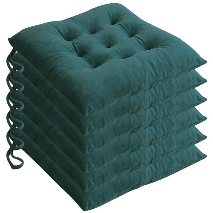 COSTWAY Lot De 6 Coussins De Chaise Carré Pour Enfant Avec Poignées