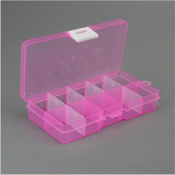 Petite Boîte De Rangement Pour Bijoux – 13x6,6x3,4 Cm – Plastique Transparent – Compartiments Anti-enchevêtrement – Idéale Voyage - 5