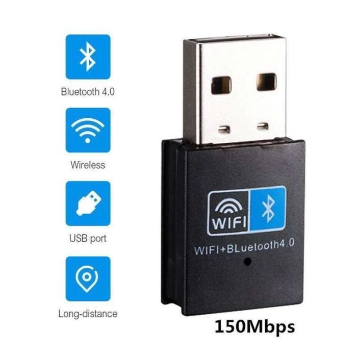 NS08670-Mini adaptateur WiFi USB 2.4 ghz Dongle150M + bluetooth 4.0  RTL8723BU. carte réseau Ethernet. récepteur Wifi pour PC de bu - Cdiscount  Informatique