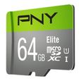Carte mémoire flash PNY Elite 64 Go MicroSDXC Classe 10-1