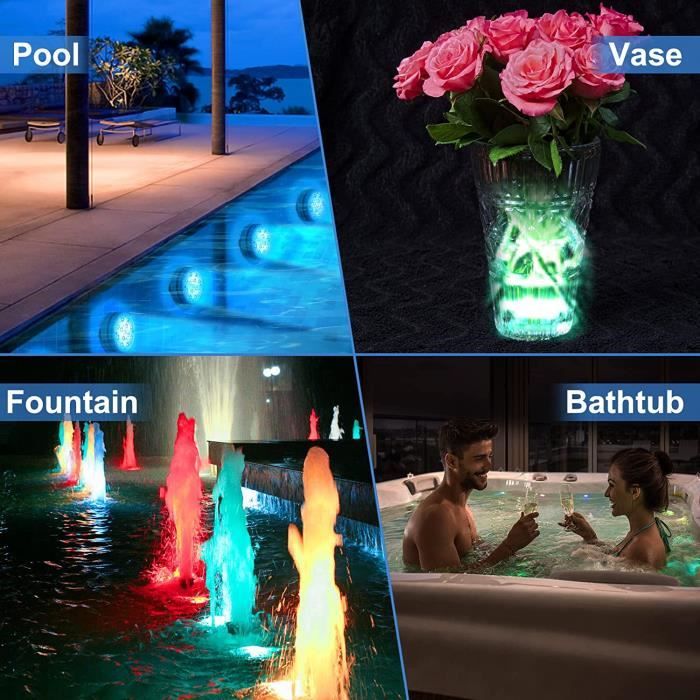 Lot de 4 lampes solaires pour piscine hors sol - Lampes solaires pour Lot de 4 lampes solaires pour piscine hors sol - Lampes solaires pour