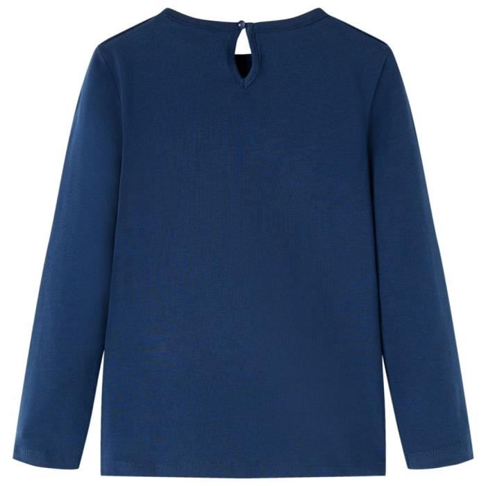 T-shirt Manches Longues Mayoral Bleu Marine Pour Enfant - Taille 5 Ans (4-5 Ans) - 100% Coton Neuf