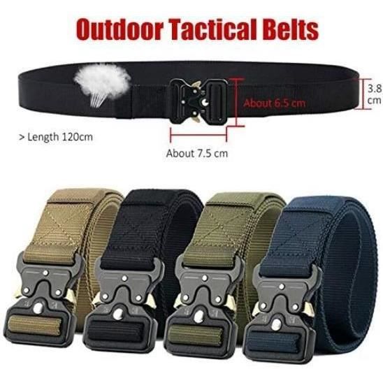Ceinture Tactique Militaire M.O.L.L.E. En Nylon 50 Mm - Taille Réglable, Couleur Coyote - Neuf Sans étiquette