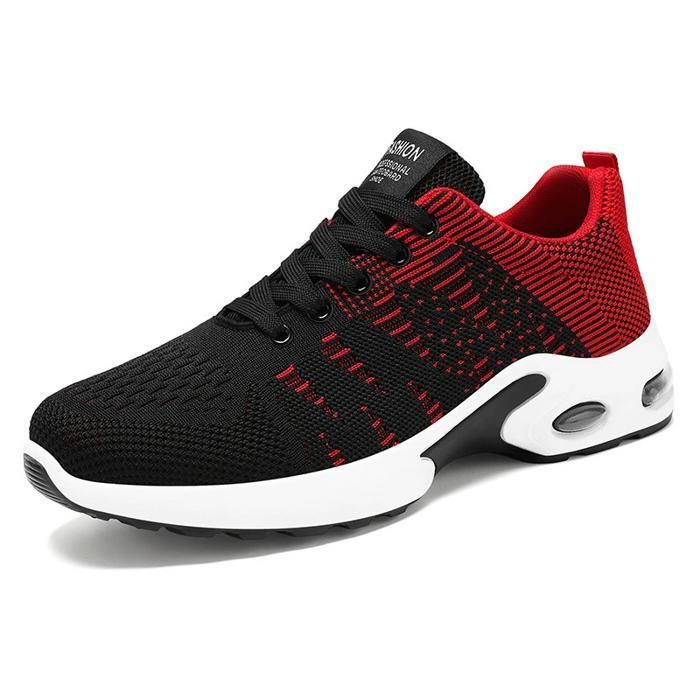 Baskets Homme Légères En Toile - Pour Running, Fitness, Marche - Respirantes, Confortables, Antidérapantes - Style Décontracté Mode
