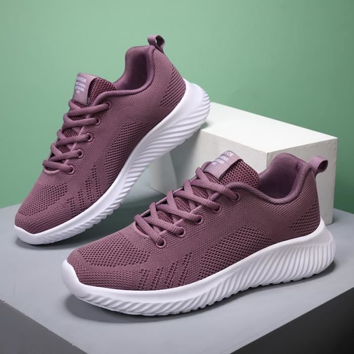 Baskets Femme Mode Feminine Anti d rapant Violet Violet