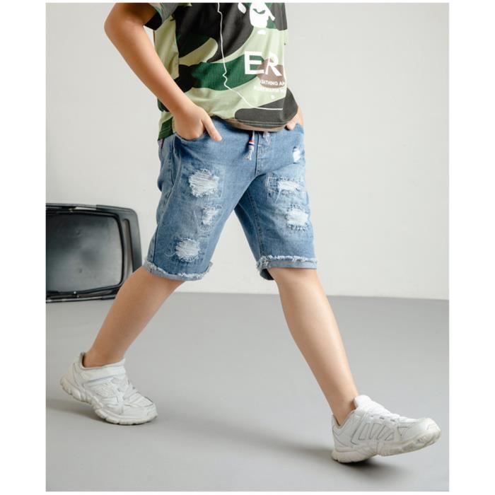 Bermudas vaqueras de corte baggy - Gris oscuro - NIÑOS | H&M ES