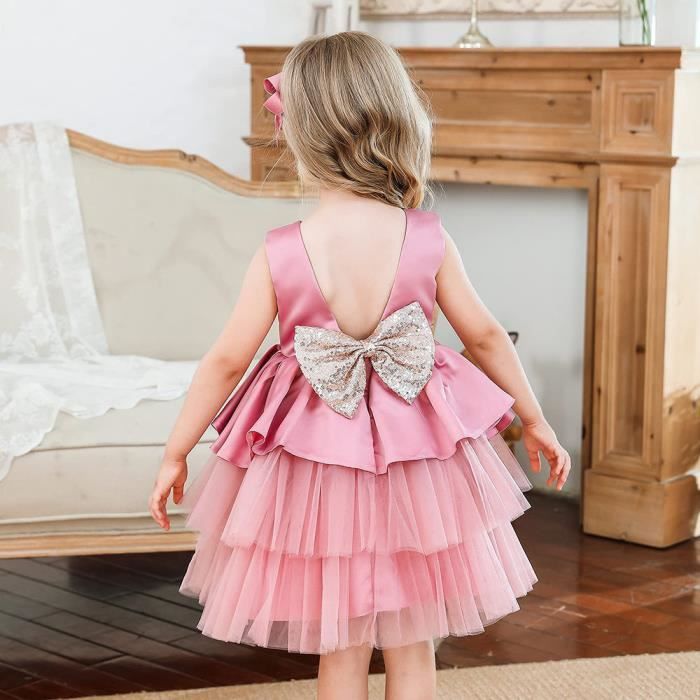 Robe tulle bébé fille MARSHMALLOW/MULTICO