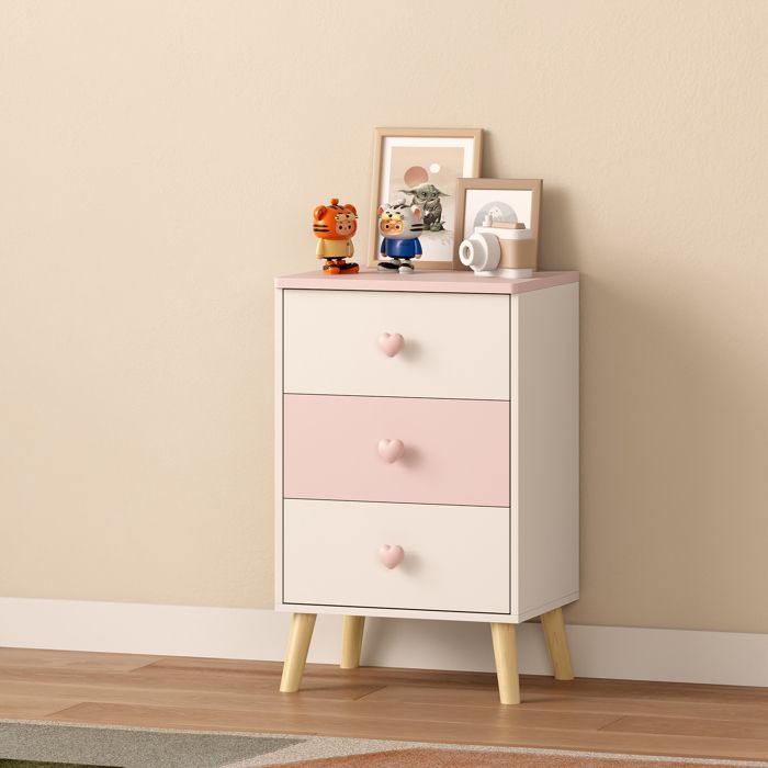 Commode 3 tiroirs bois massif noisette Peter | Maisons du Monde
