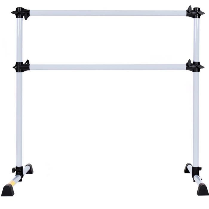 Barre De Pole Dance GOPLUS Double Barres De Danse Classique Avec Hauteur Barre De Gymnastique