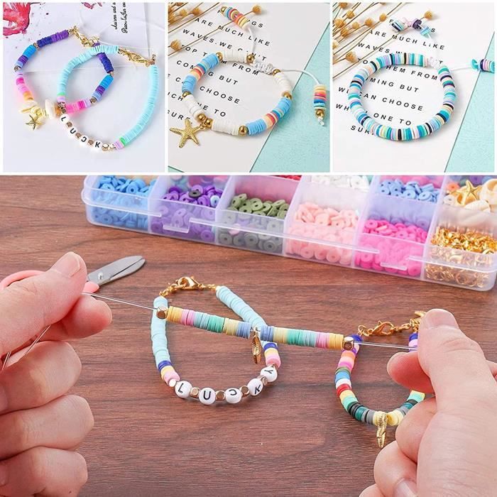 Kit de fabrication de bracelets, Argile Perles pour la fabrication