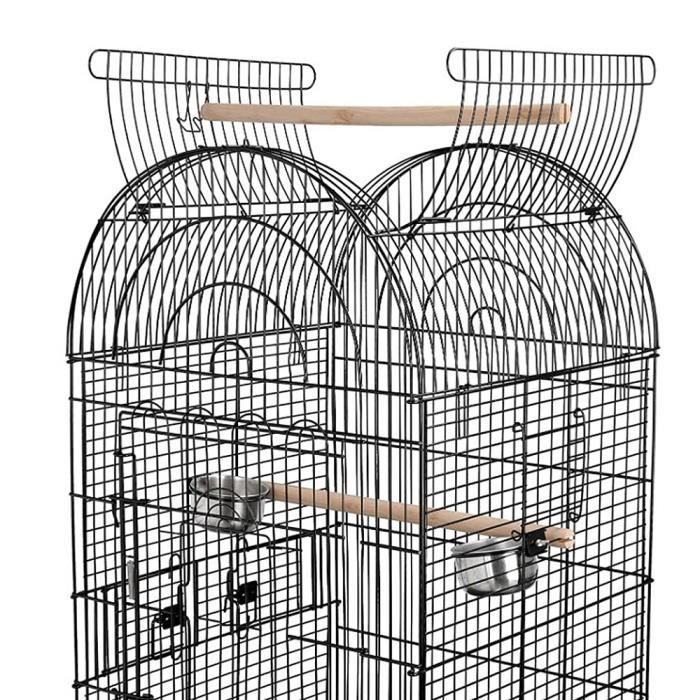 Cage Oiseaux Volière Portable Design pour Perruche Calopsitte Canari ...