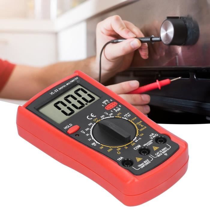 Multimètre numérique Testeur de voltmètre Rétroéclairage multimètre Lcd  Outil de mesure Mete de test électronique