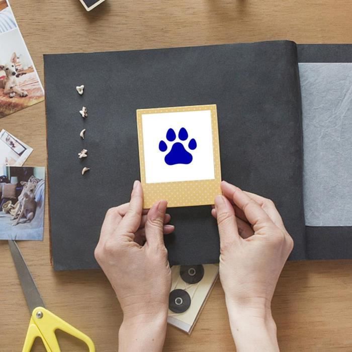 Tampon Encreur Pour Empreintes Digitales - Encre Effaçable, Séchage Rapide, Pour Documents Officiels Ou Notaire