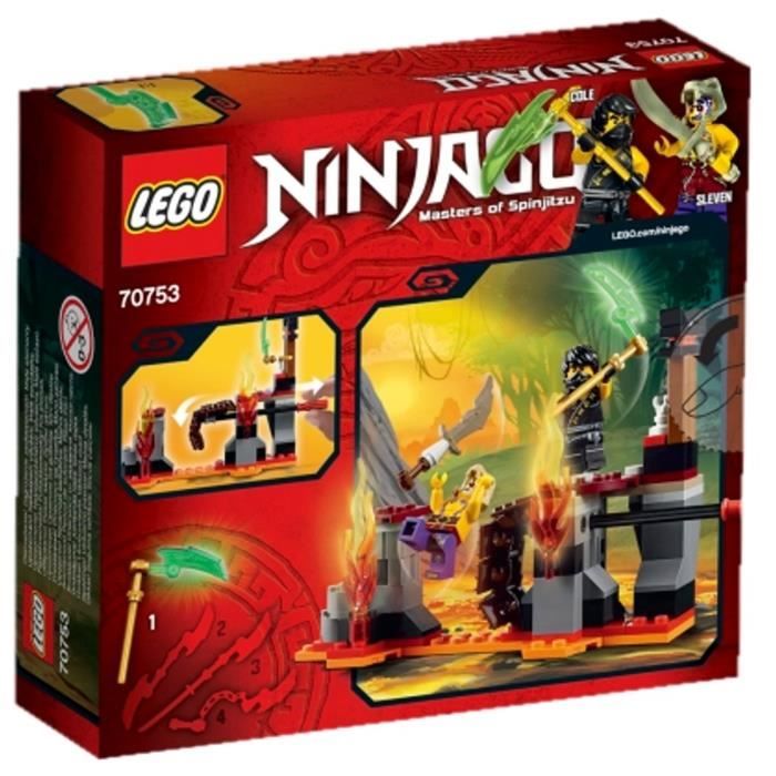 LEGO Ninjago 70753 Les Chutes de Lave Jeu assemblage