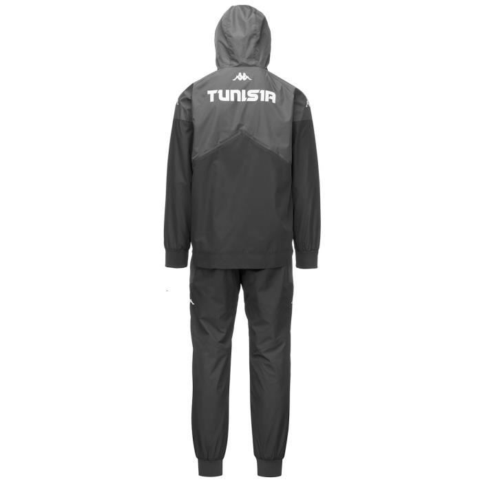Survetement de football pour homme Kappa Asteody Tunisie 23 24 Gris Cdiscount Pret a Porter