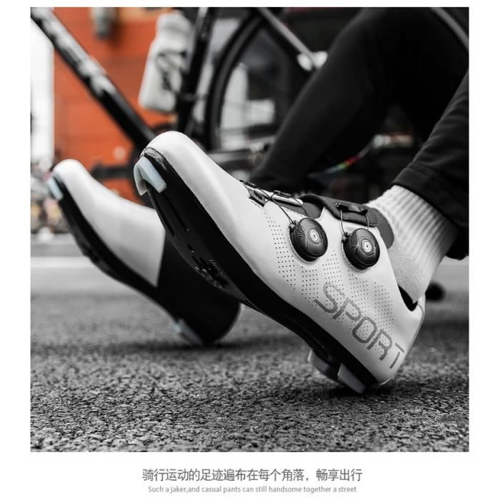 Chaussures De Cyclisme Homme - Route/VTT - Plates, SPD Et Look Compatibles - Taille Multiple