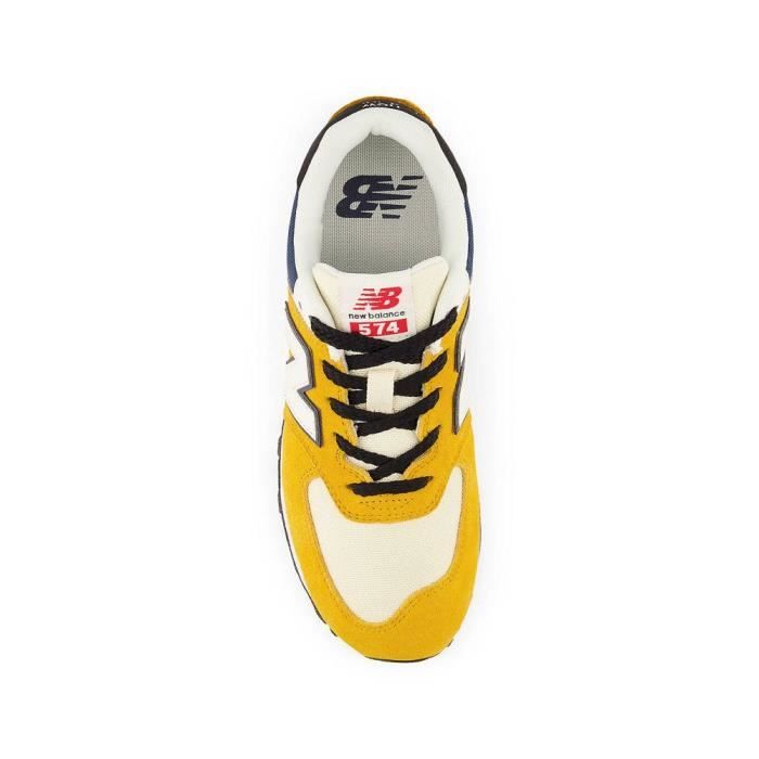 Chaussures Femme New Balance 574 Miel Dessus Textile Lacets Plat Jaune Cdiscount Chaussures
