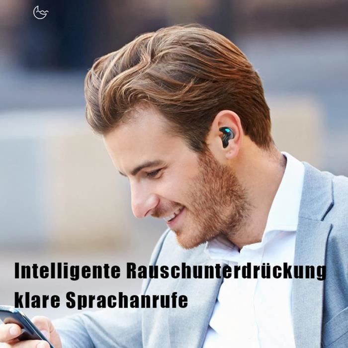 Mini Écouteurs Bluetooth Invisibles Sans Fil - Semi Intra-auriculaires Petites Oreilles - Travail