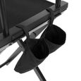 INGSHOP© Chaise de Directeur Pliable, Chaise Maquilleur Pliante en bois-3