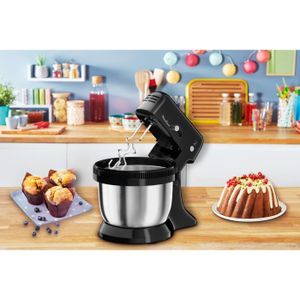 Robot Pâtissier Moulinex Wizzo 1000W - Bol Inox 4L Avec Fouet Flex