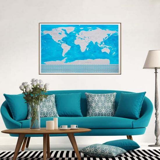 Cenblue Scratch Le Monde Carte Du Monde à Gratter Scrape Off World Map Grattez Les Endroits Que Vous Avez Visité 825x595cm